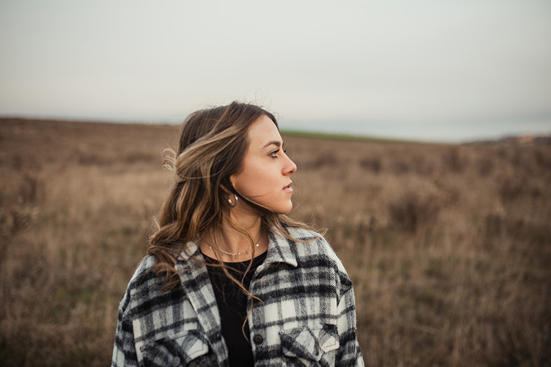 Girl in a field
