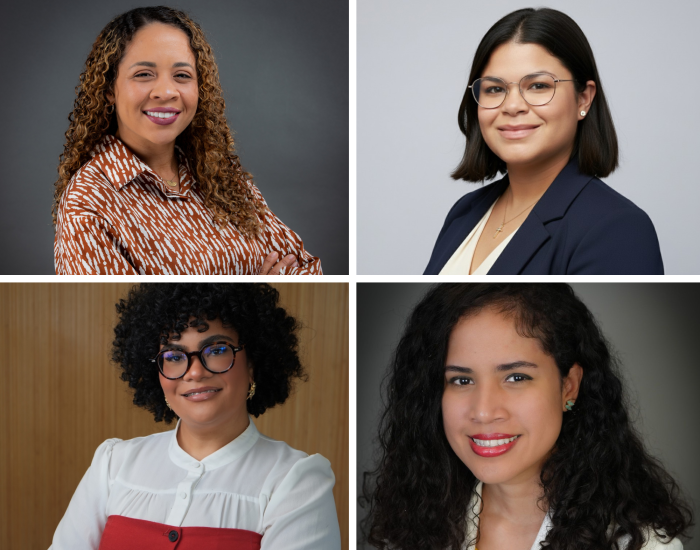 four-square of female headshots